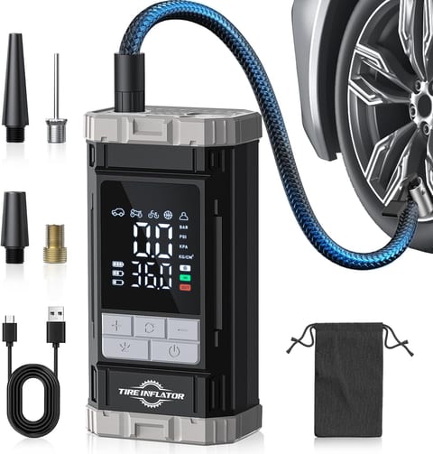 150 PSI Cordless Rechargeable Tire Inflator Portable Air Compressor |