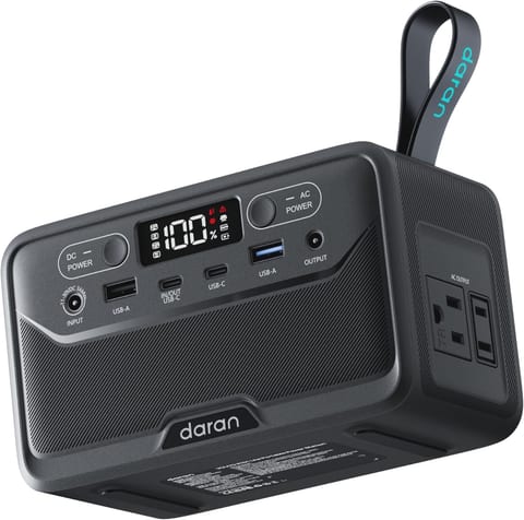 2026 Portable Power Station 89.6Wh LiFePO4 Battery, Solar Power Bank