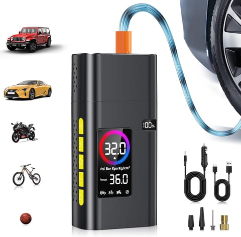 AIPOWAY 180PSI Cordless Tire Inflator for Car, Bike, Motorcycle Tires