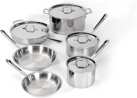 All-Clad D3 Stainless Steel 10-Piece Cookware Set