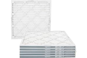 Amazon Basics 20x20x1 Air Filter 6-Pack, MERV 11 AC Furnace Filters
