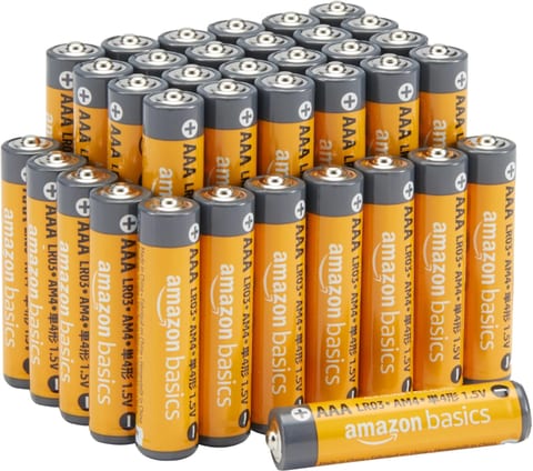 Amazon Basics AAA Long-Lasting Alkaline Batteries, 36-Count, 1.5