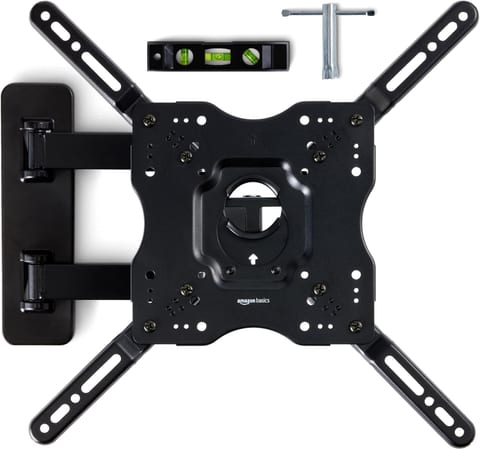 Amazon Basics Full Motion Articulating TV Wall Mount, with Swivel and