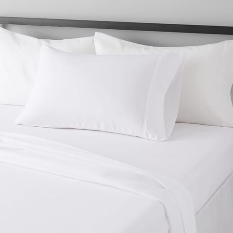 Amazon Basics Lightweight Breathable Wrinkle-Free Brushed Microfiber
