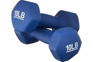 Amazon Basics Neoprene Dumbbell Hand Weights for Exercise and Muscle