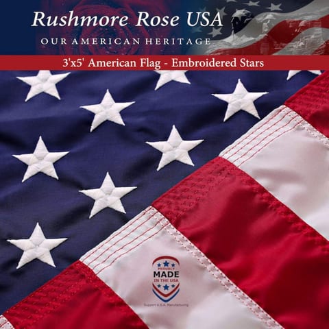 American Flag Made in USA | American Flags for Outside 3X5 | Premium
