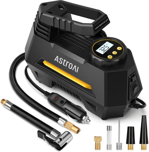 AstroAI AIRUN H Tire Inflator Portable Air Compressor,9.8Ft
