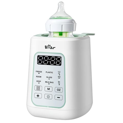 Bear Baby Bottle Warmer, Fast Warming Breast Milk Formula, Green