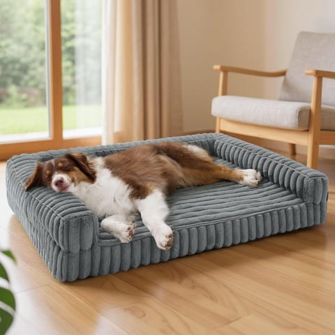 Bedsure ComfyFleece® Memory Foam Orthopedic Dog Beds Large Sized Dog