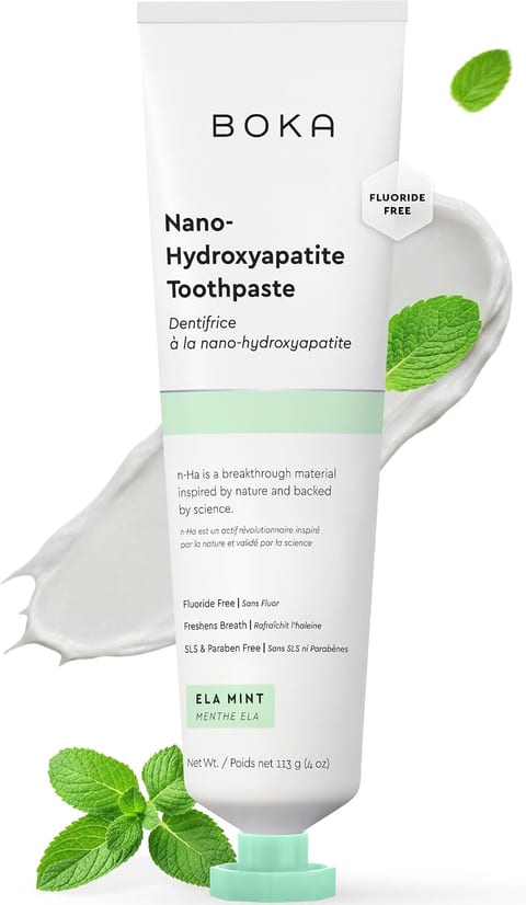 Boka Toothpaste - Fluoride Free Toothpaste, Nano Hydroxyapatite