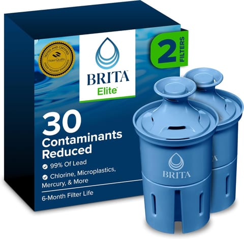 Brita Elite Water Filter Replacements for Pitchers and Dispensers