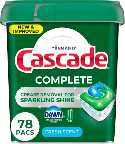 Cascade Complete Dishwasher Pods - Fresh Scent ActionPacs, Dishwasher