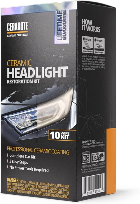 CERAKOTE® Ceramic Headlight Restoration Kit – Guaranteed To Last As