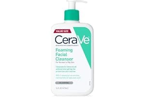 CeraVe Foaming Facial Cleanser, Face Wash for Oily Skin, 16fl oz |