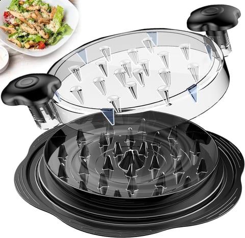Chicken Shredder Tool Twist Large Meat Shredder with Brush&Fork