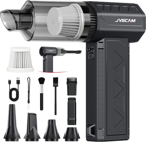 Compressed Air Duster&Vacuum Cleaner, 3-in-1 150000RPM Cordless Air