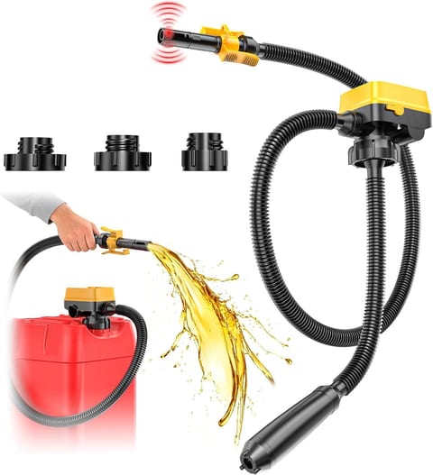 Cordless Fuel Transfer Pump Compatible with DeWalt 20V & Milwaukee 18V
