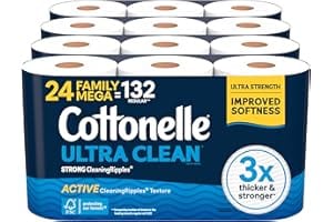 Cottonelle Ultra Clean Toilet Paper with Active CleaningRipples