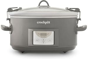 Crockpot® Programmable 7-Quart Cook and Carry Slow Cooker, Grey