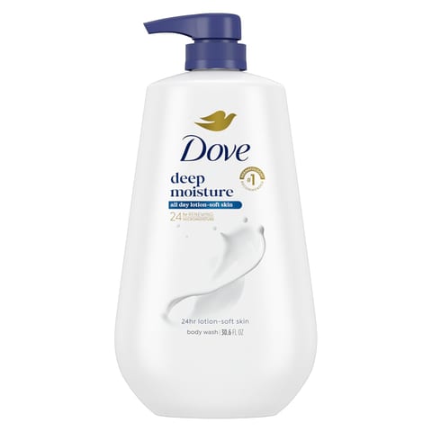 Dove Body Wash Body Wash Deep Moisture 30.6 oz Pump, Sulfate Free |