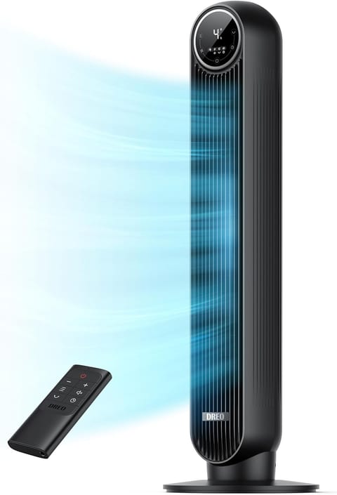 DREO Tower Fan for Bedroom, 2026 Upgraded DC Motor, 28ft/s High