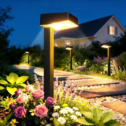 ELECLINK Solar Pathway Lights Outdoor, 8 Pack Garden Lights Solar