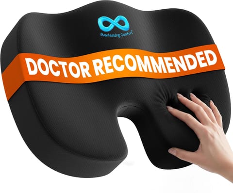 Everlasting Comfort Doctor Recommended Memory Foam Seat Cushion for