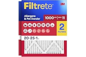 Filtrete 20x25x1 Air Filter, MERV 11, MPR 1000, Allergens & Pet