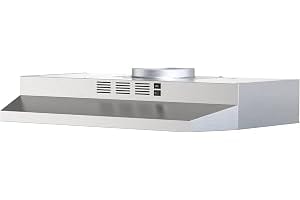 FIREGAS Under Cabinet Range Hood 30 inch, 300 CFM Ducted/Ductless