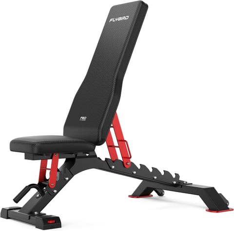 FLYBIRD WB7 Weight Bench, 1300LBS Commercial Adjustable Weight Bench