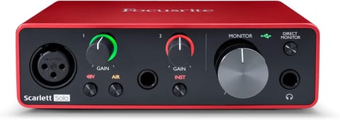 Focusrite Scarlett Solo 3rd Gen USB Audio Interface for Guitarists