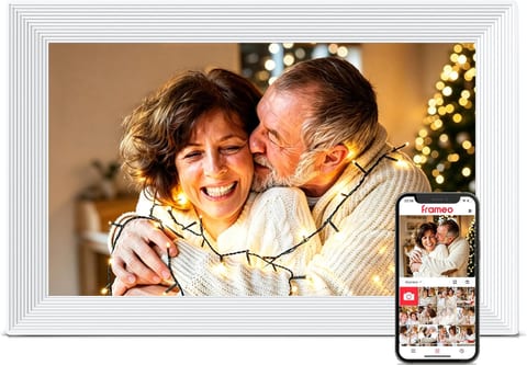 Frameo 10.1" Digital Picture Frame WiFi, Smart Electronic Photo