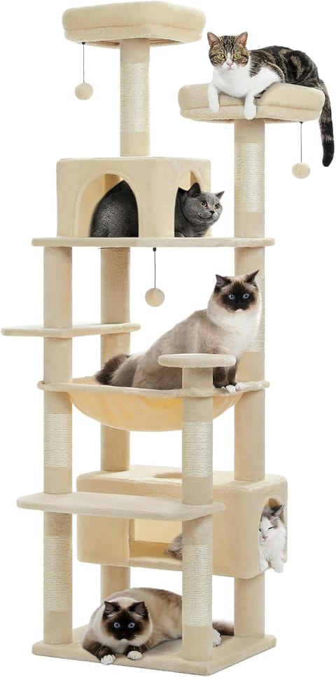 Frisco 72-inch Cat Tree Scratcher Post Condo