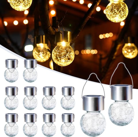 GIGALUMI Solar Lights Outdoor Hanging Lantern Garden Decor for