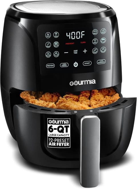 Gourmia Air Fryer - 6 Qt Large Capacity, FryForce 360º