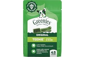 Greenies Teenie Original Natural Dental Dog Treats, Chicken, 43 Count