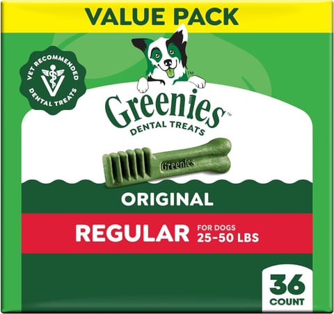 Greenies Veterinarian-Recommended Adult Natural Dental Dog Treats