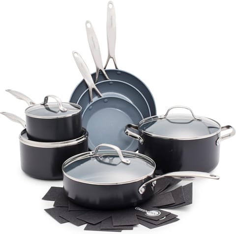 GreenPan Valencia Pro Ceramic Nonstick Cookware Set