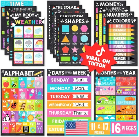 Hadley Designs 16 Educational Posters for Classroom Must Haves