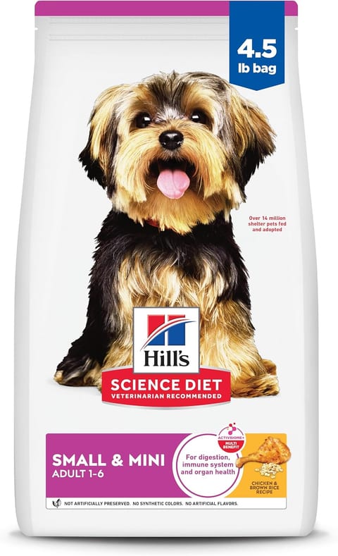 Hill's Science Diet Adult 1-6 Small & Mini Dry Dog Food, Chicken &