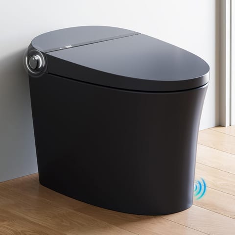 HOROW Black Smart Toilet with Pump and Bidet Built In