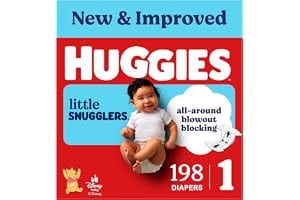 Huggies Little Snugglers Diapers Size 1, 198 Count (6 Packs of 33)