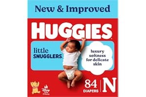 Huggies Little Snugglers Newborn Diapers, 84 Count