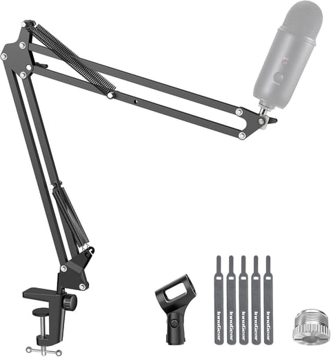 InnoGear Boom Arm Microphone Mic Stand for Blue Yeti HyperX QuadCast
