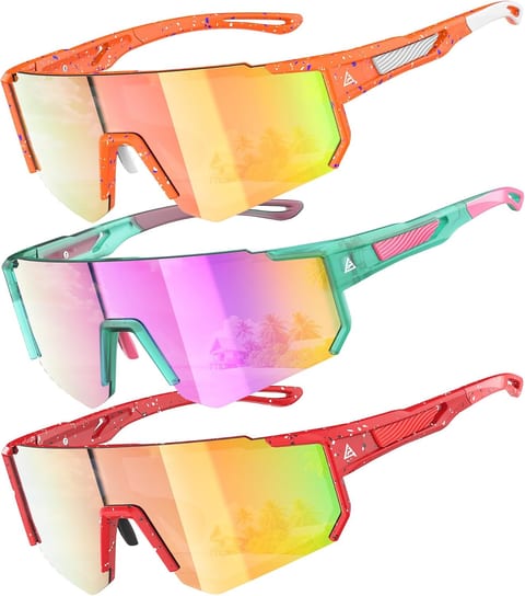 Kids Sunglasses Youth Baseball Softball Sunglasses for Girls Boys Age