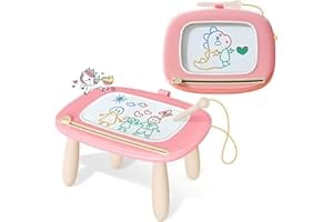 Kikidex Magnetic Drawing Board, Toddler Girl Toys for 1-3 Year Old