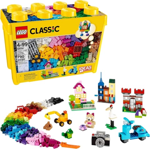 LEGO Classic Large Creative Brick Box 10698 Building Set, Toy Storage