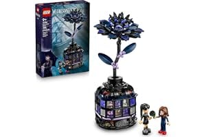 LEGO Wednesday Black Dahlia Flower Building Toy - Pretend Play Set