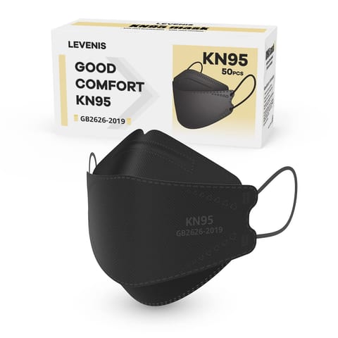 LEVENIS KN95 Face Masks 50 Pack, Breathable Comfortable and