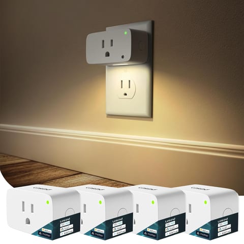 Linkind Matter Smart Plug, Work with Apple Home, Alexa, Google Home